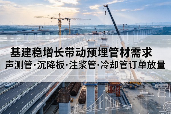 海西基建稳增长带动预埋监测管材需求，声测管、沉降板、注浆管订单持续放量
