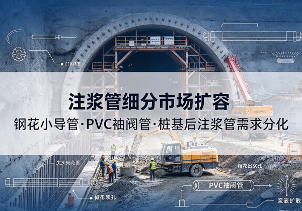 海西注浆管细分市场扩容，隧道钢花小导管、PVC 袖阀管、桩基后注浆管需求分化